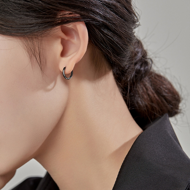 Khuyên tai MAYEBE LAVEND Bông tai thép phong cách Hàn Quốc thời trang đơn giản