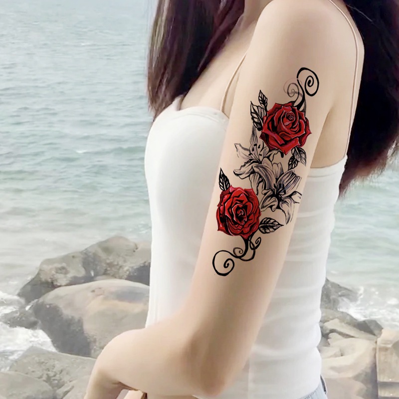Set 40 Hình Xăm Dán Tạm Thời Chống Thấm Nước Lâu Trôi 15 Ngày / Giả