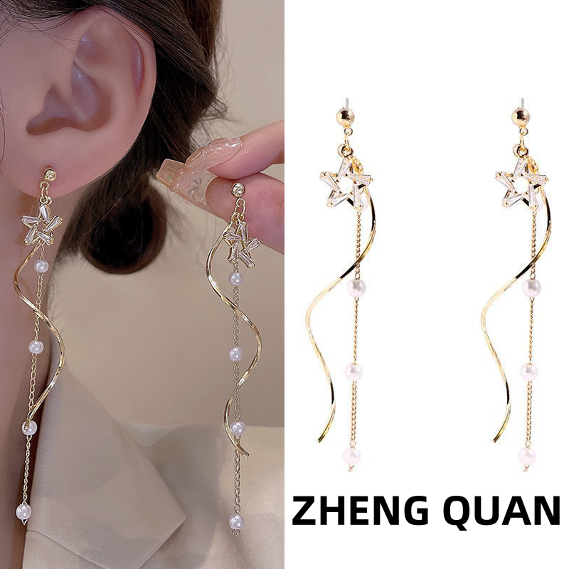 Bông Tai Mạ Bạc 925 Hình Bướm Đính Đá Thời Trang Hàn Quốc
