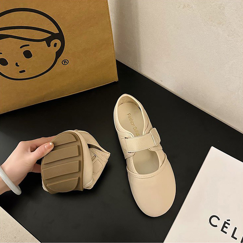 YAOLI  Giày Mary Jane Đế Mềm Đơn Giản Phong Cách retro Cho Nữ