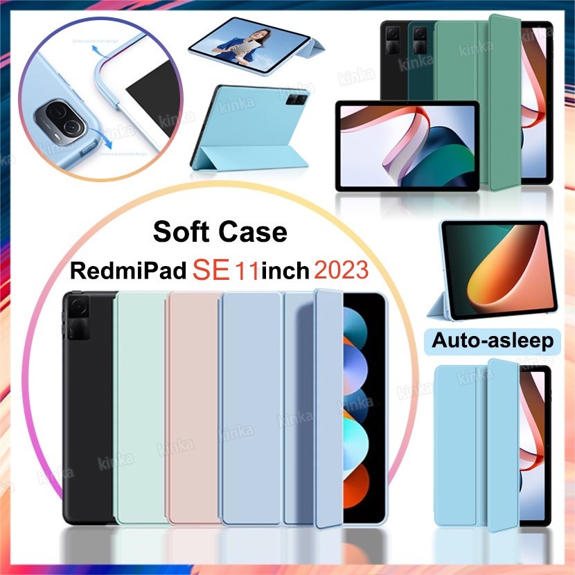 Bao Da Máy Tính Bảng pu silicon Mềm Tự Động Tắt Mở Cho redmi pad se 11 inch 2023 se