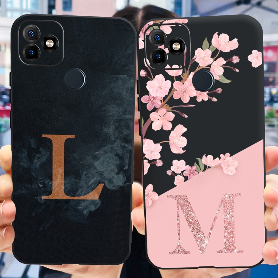 Ifel Ốp Điện Thoại Silicon Mềm Họa Tiết Hoa Và Chữ Cho itel p36 vision1 plus itel w6501 p36 p 36 pro