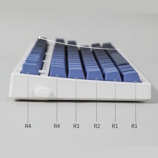 【JKDK】Cool breeze PBT keycaps font transmits light OEM profile gradient color keycap