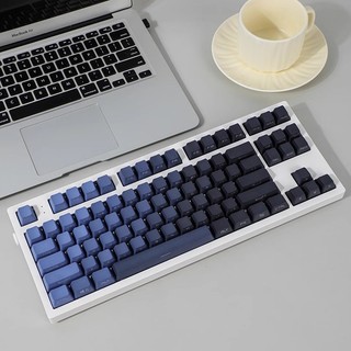 【JKDK】Cool breeze PBT keycaps font transmits light OEM profile gradient color keycap