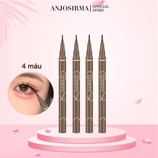 Anjosirma  Bút Kẻ Mắt Dạng Lỏng 4 Màu Siêu Mịn Tự Nhiên Mau Khô Mịn Màng Chống Nước Lâu Trôi Không Lem