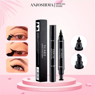 Anjosirma Bút Kẻ Mắt Nước Hai Đầu Kháng Nước Chống Thấm Mồ Hôi Lâu Trôi Không Lem Nhòe