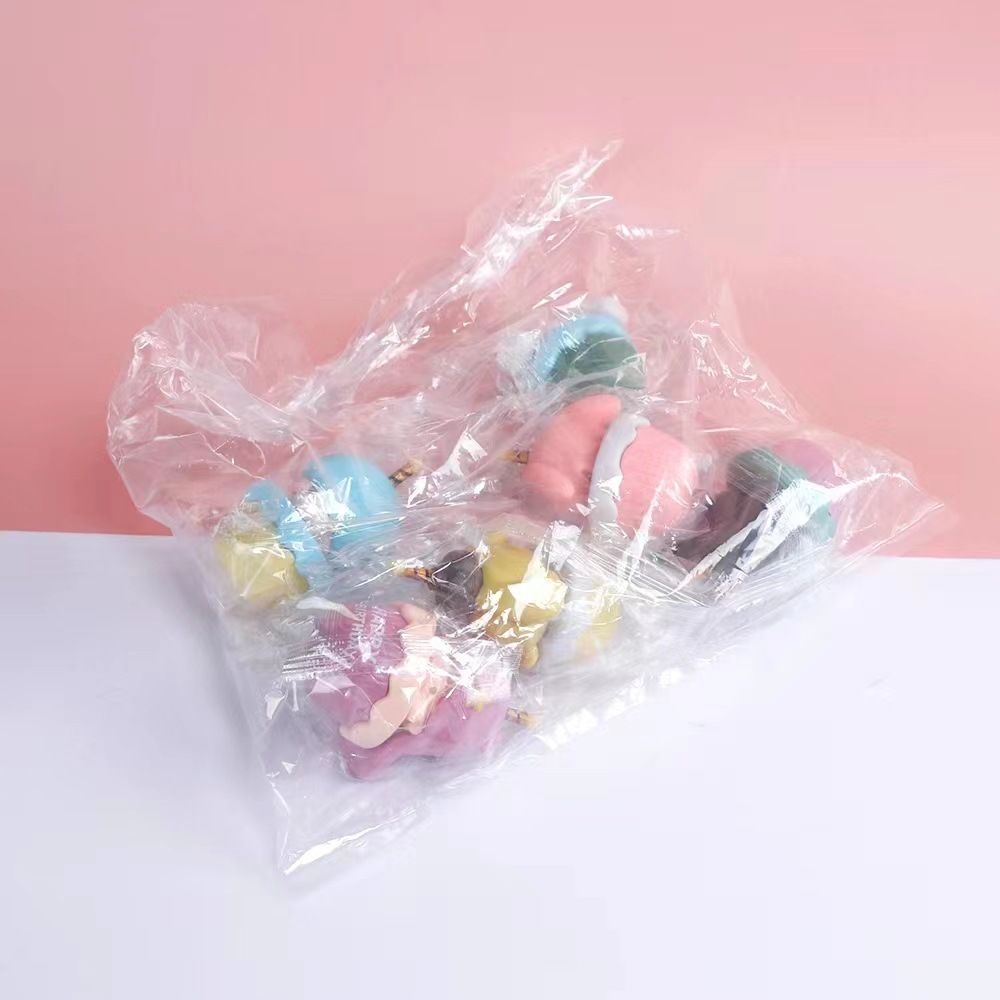 SANRIO Set 6 Mô Hình Mô Phỏng Nhân Vật Phim my melody kuromi cinnamoroll pom pom purin