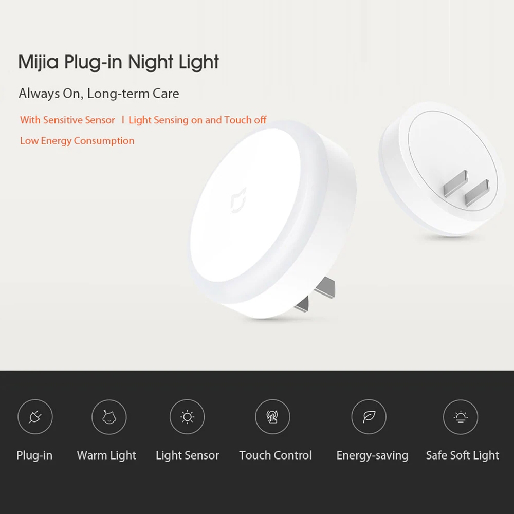 [Mã CLS2404A giảm 30k đơn 150k] Xiaomi youpin mijia Đèn Ngủ Có Công Tắc Cảm Ứng Cho Phòng Ngủ Của Bé