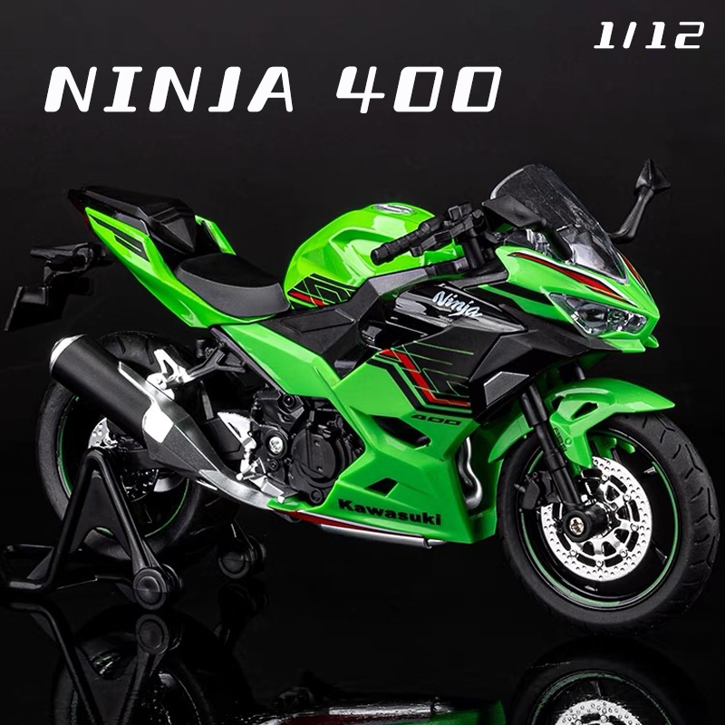 Mô Hình Xe Mô Tô kawasaki ninja 400 Bằng Hợp Kim Tỉ Lệ 1: 12