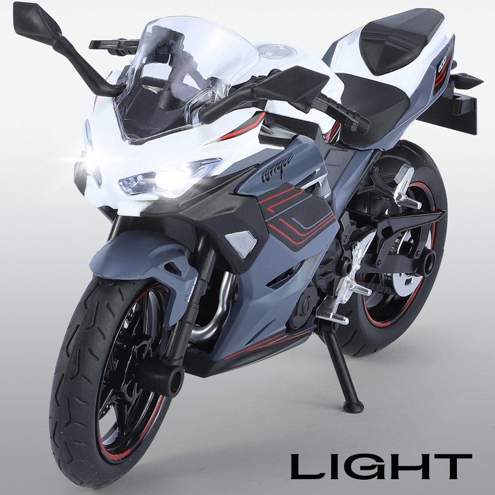 Mô Hình Xe Mô Tô kawasaki ninja 400 Bằng Hợp Kim Tỉ Lệ 1: 12