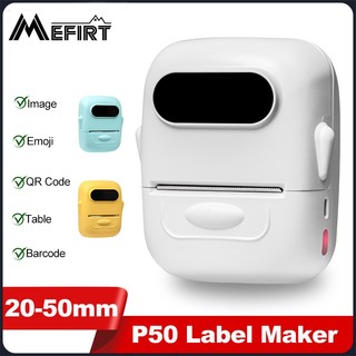 Máy in nhãn Mini Marklife P50 Máy dán nhãn tự dính Máy dán nhiệt không dây di động Máy dán nhãn hoặc Giấy dán nhãn 5PK Chống thấm nước