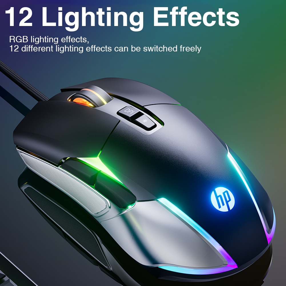 Hp Chuột Quang Có Dây g260 6 Tốc Độ 1200-1600 - 2400-3200 - 4800-12800dpi