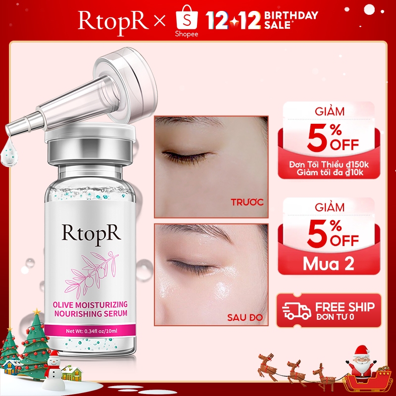 Serum Cấp Ẩm Phục Hồi Làm Sáng Da RtopR Olive Tinh Chất Cấp Ẩm Dưỡng Da Chống Lão Hóa Và Nếp Nhăn Hiệu Quả Dưỡng Trắng Da 10ml