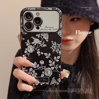 Ốp Điện Thoại Chống Sốc Họa Tiết Hoa Cao Cấp Cho iphone14promax 15 13 12 11 xsmax xr 8plus 7