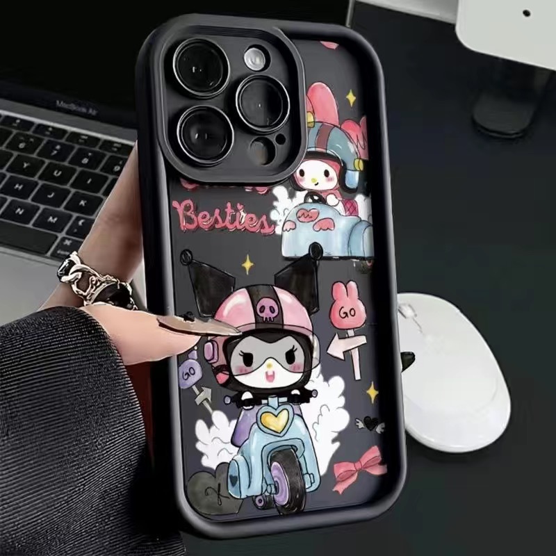 Ốp lưng Honor X7 4G X8 4G 8A 7S X9 4G X7A 4G X8A 4G Thẳng biên giới ngã thỏ thiên thần mắt cảm giác da điện thoại trường hợp