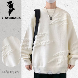 【M-3XL Áo sweater nam cổ tròn dáng rộng phong cách Hàn Quốc thời trang thu đông cho cặp đôi
