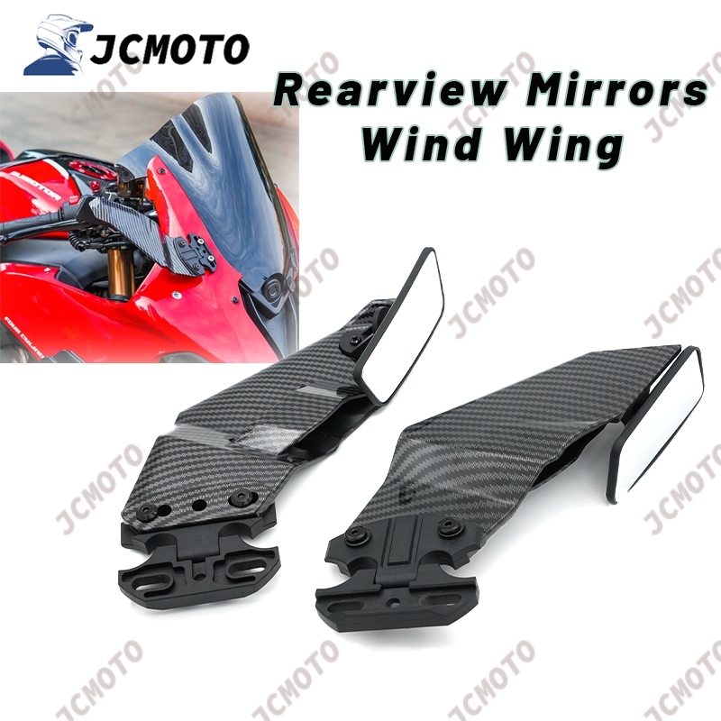 Dành Cho Xe KAWASAKI ZX6R ZX4RR ZX25R ZX-6R 4R 25R Xe Máy Đa Năng Có Thể Điều Chỉnh Cánh Cánh lướt gió Fairing Với Gương Chiếu Hậu