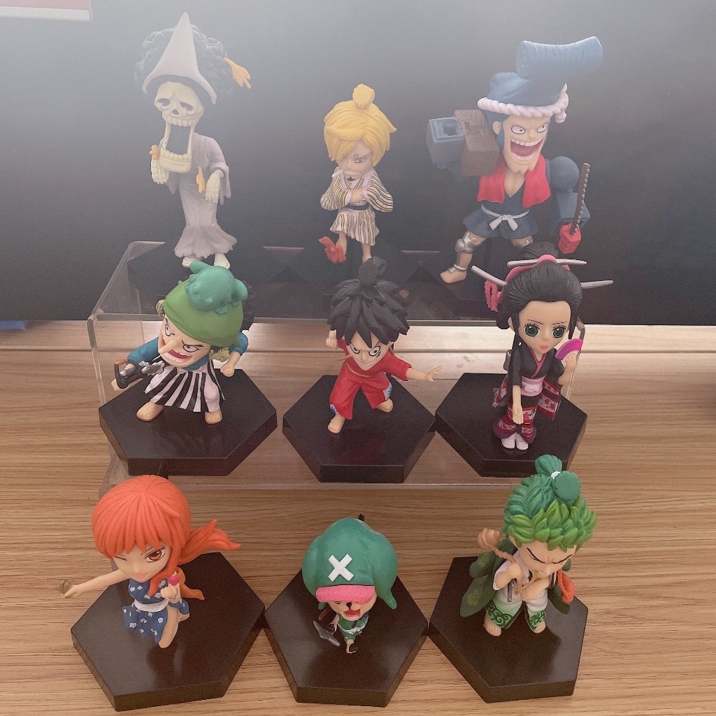 Set 9 Mô Hình Nhân Vật Phim Hoạt Hình one piece 7cm - 11cm