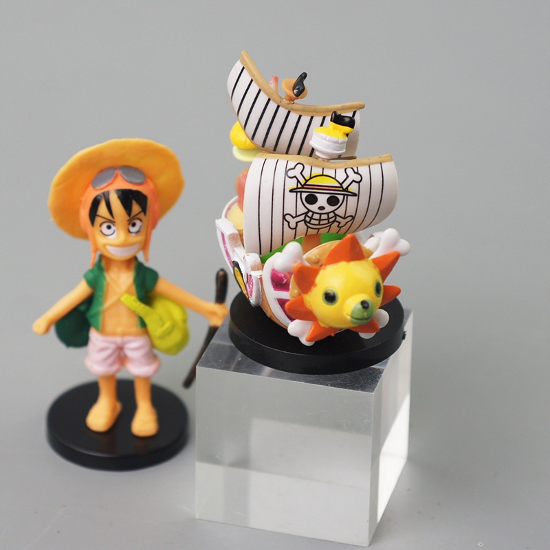 Set 6 Mô Hình Nhân Vật Phim Hoạt Hình one piece Trang Trí