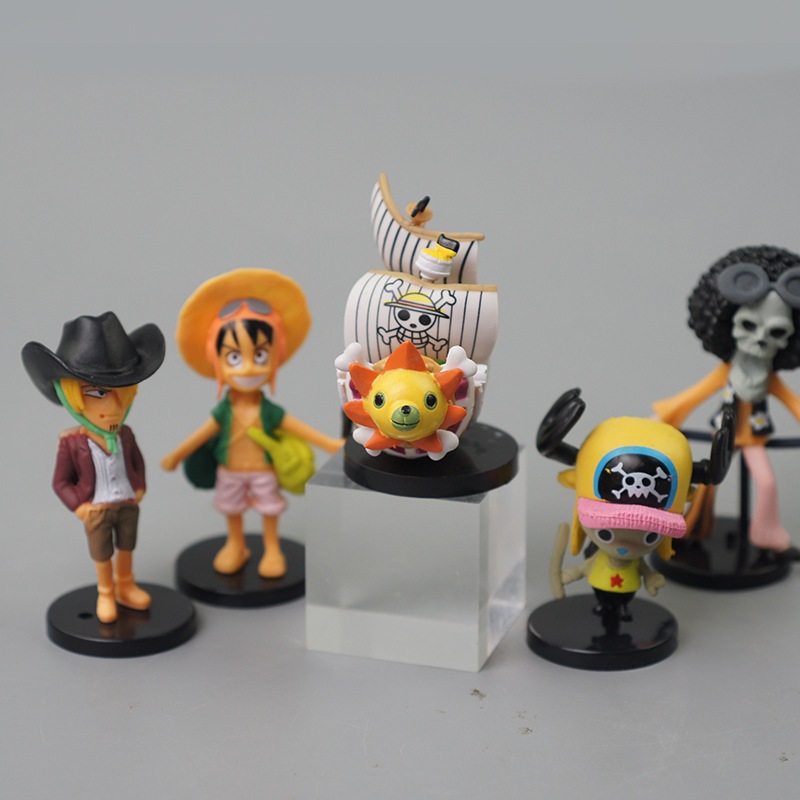 Set 6 Mô Hình Nhân Vật Phim Hoạt Hình one piece Trang Trí