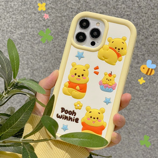 Dễ Thương Ốp Điện Thoại Silicon Mềm Hình winnie the pooh Cho iphone 14 pro max 13 pro max 12 pro max 11 15 pro max