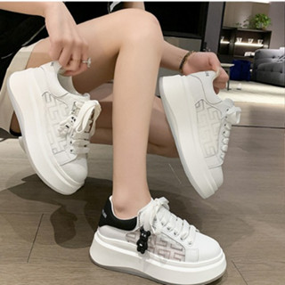 Giày Thể Thao Nữ Sneaker Fullbox Lưới Họa Tiết Vạch Kẻ Thoáng Khí Thời Trang 826519