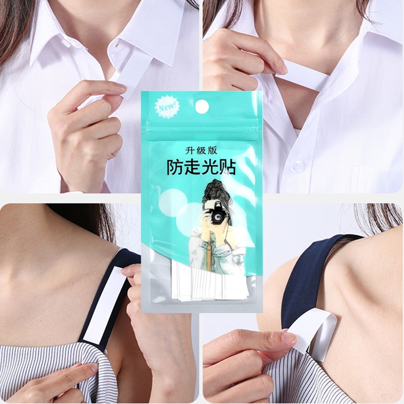 Set Băng Dính Cố Định Quần Áo- Miếng Dán Chống Lộ, Hở Ngực, Vai Áo, Váy Hai Mặt Trong Suốt Siêu Mỏng Chống Nhìn Trộm Cho Cạnh Áo Băng dính cố định quần áo HHFUW0043