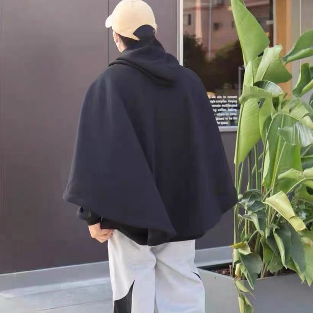 Áo Choàng hoodie Giả Hai Lớp Cổ Lọ Thời Trang Thu Đông Cho Nam Và Nữ
