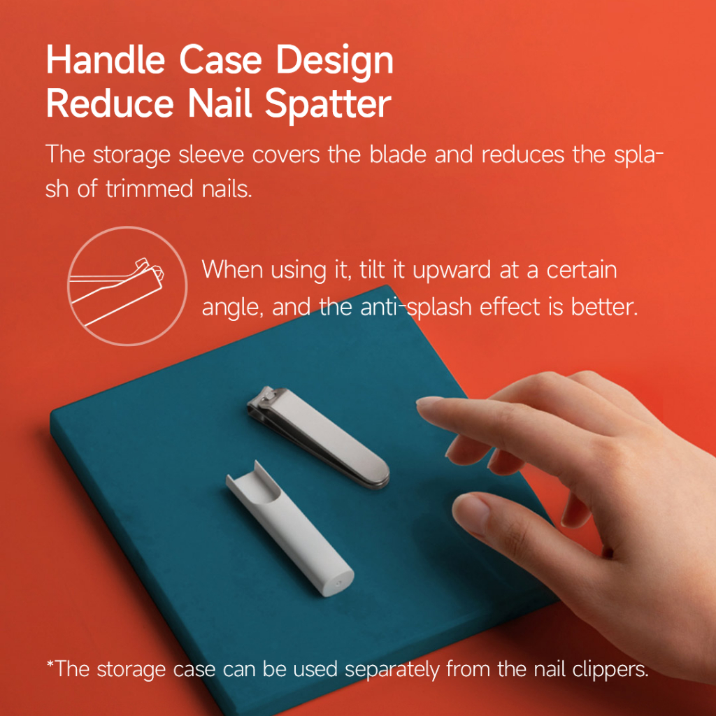 Kềm Bấm Móng Tay Mijia Xiaomi Youpin Bằng Thép Không Gỉ Chống Văng Chuyên Nghiệp Kềm Cắt Móng Tay