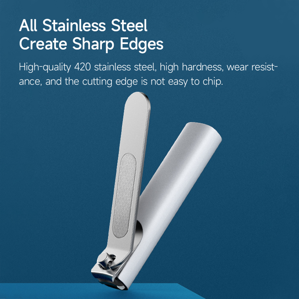 Kềm Bấm Móng Tay Mijia Xiaomi Youpin Bằng Thép Không Gỉ Chống Văng Chuyên Nghiệp Kềm Cắt Móng Tay