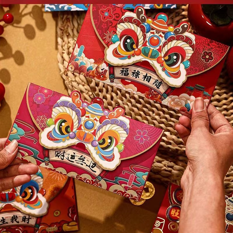 Bộ 4 bao Lì Xì Đỏ May Mắn Cho Năm Mới 2024