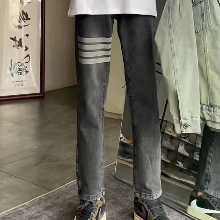 Quần tây nam thời trang skinny Sọcquần ống rộng mùa hè sexy street style quần âu nam