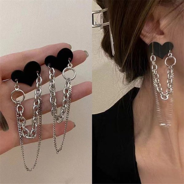 Bông Tai Mạ Vàng 925 Hình Trái Tim Đính Ngọc Trai Thời Trang