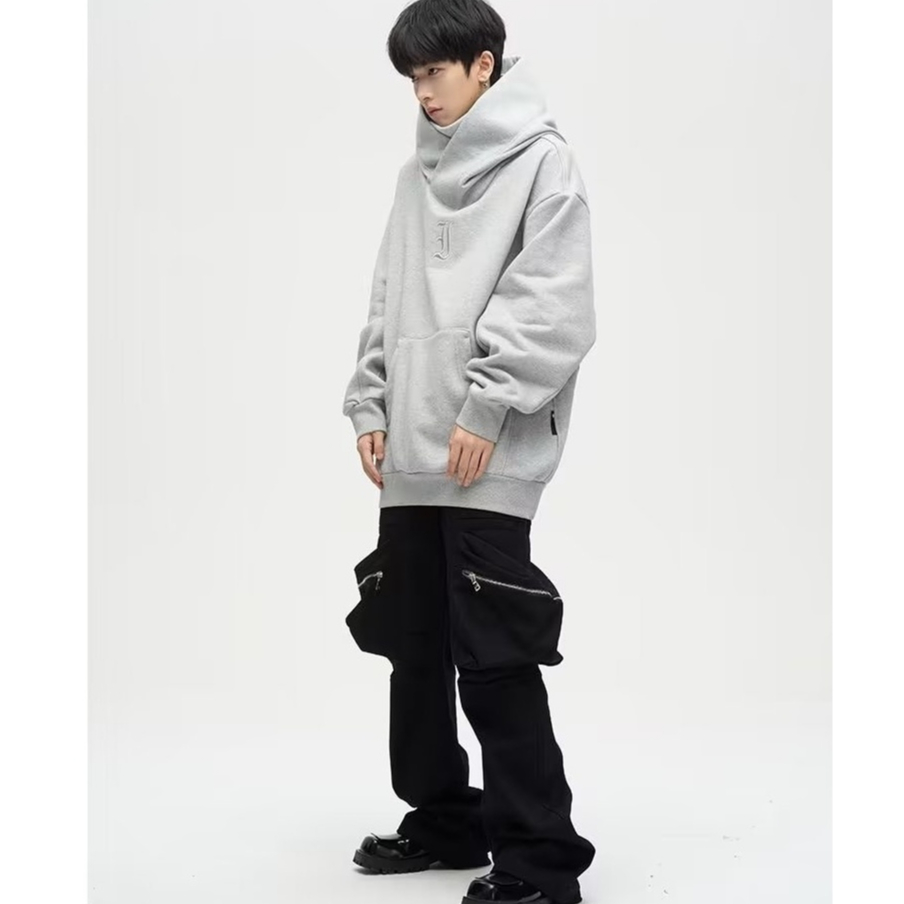 Áo Khoác Hoodie Cổ Lọ In Hình ninja Thời Trang Thu Đông Cho Cặp Đôi