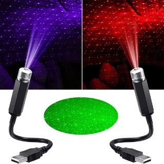 Đèn LED Chiếu Trần Xe Hơi USB Hình Bầu Trời Đầy Sao Mini Thông Dụng