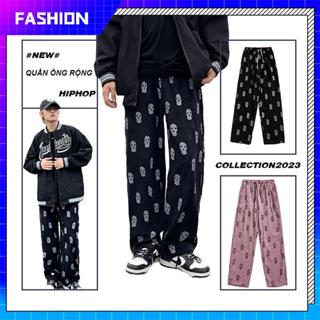 Quần Ống Rộng Cho Nam thời trang Phong Cách Hàn Quốc Quần thun baggy quần dài Quần Nhung Tăm Nam