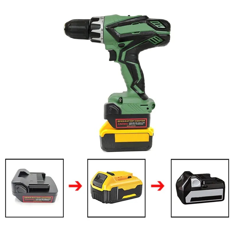 Bộ Chuyển Đổi Pin Cho Dewalt 18/20V DCB Dòng Pin Lithium Sang Hitachi/Hikoki 18V Pin Lithium Công Cụ