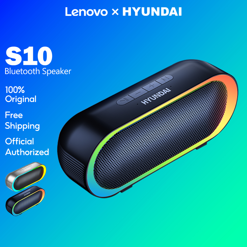 Loa bluetooth Không Dây lenovo x hyundai s10 Âm Thanh Nổi hd Với Pin Dài Âm Trầm Cao Cho laptop