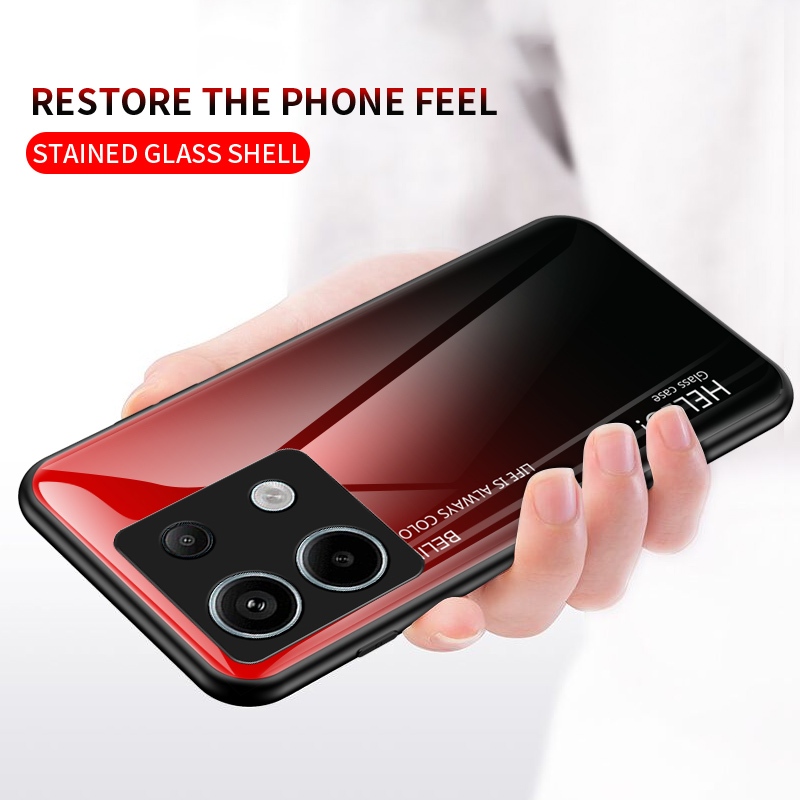 Ốp Điện Thoại Mặt Kính Thời Trang Sang Trọng Cho xiaomi redmi note 13 pro / note13pro