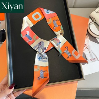 Khăn Choàng Cổ / Túi Xách Bằng Lụa In Họa Tiết Thời Trang Cho Nữ