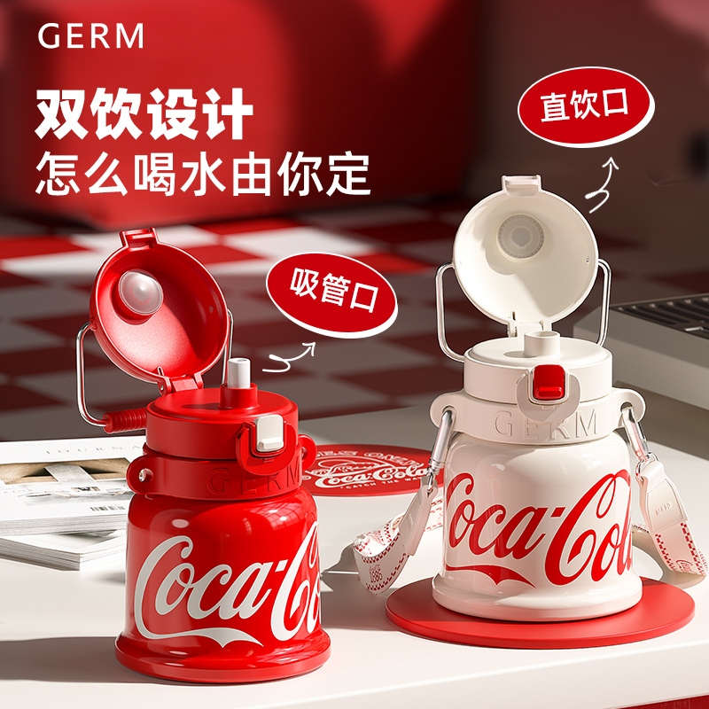 Bình Nước Giữ Nhiệt Bằng Thép Không Gỉ 316 700ml Có Tay Cầm Và Dây Đeo Tiện Lợi