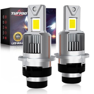 Uffoo Bộ 2 Đèn Pha led d2s / d2r / d4s / d4r canbus Eror free 6000k Màu Trắng Cho Xe Hơi