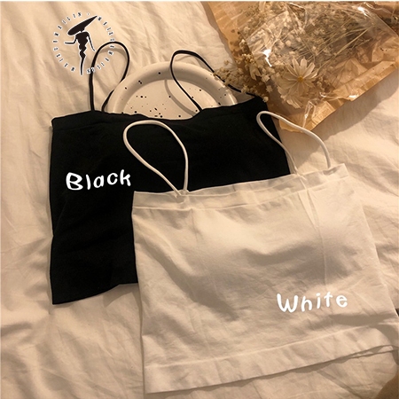 Áo croptop hai dây 5 màu tùy chọn phong cách Hàn Quốc thời trang cho nữ