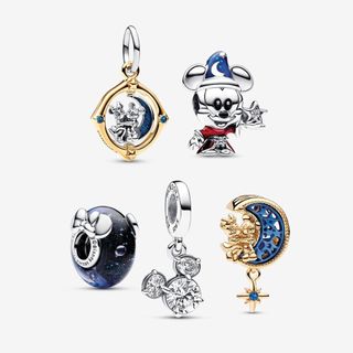 Disney set Hạt Charm Hình Chuột mickey Và minnie