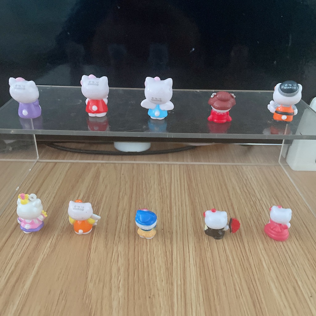 Set 10 Mô Hình Nhân Vật sanrio 2.5cm Trang Trí Bánh Kem