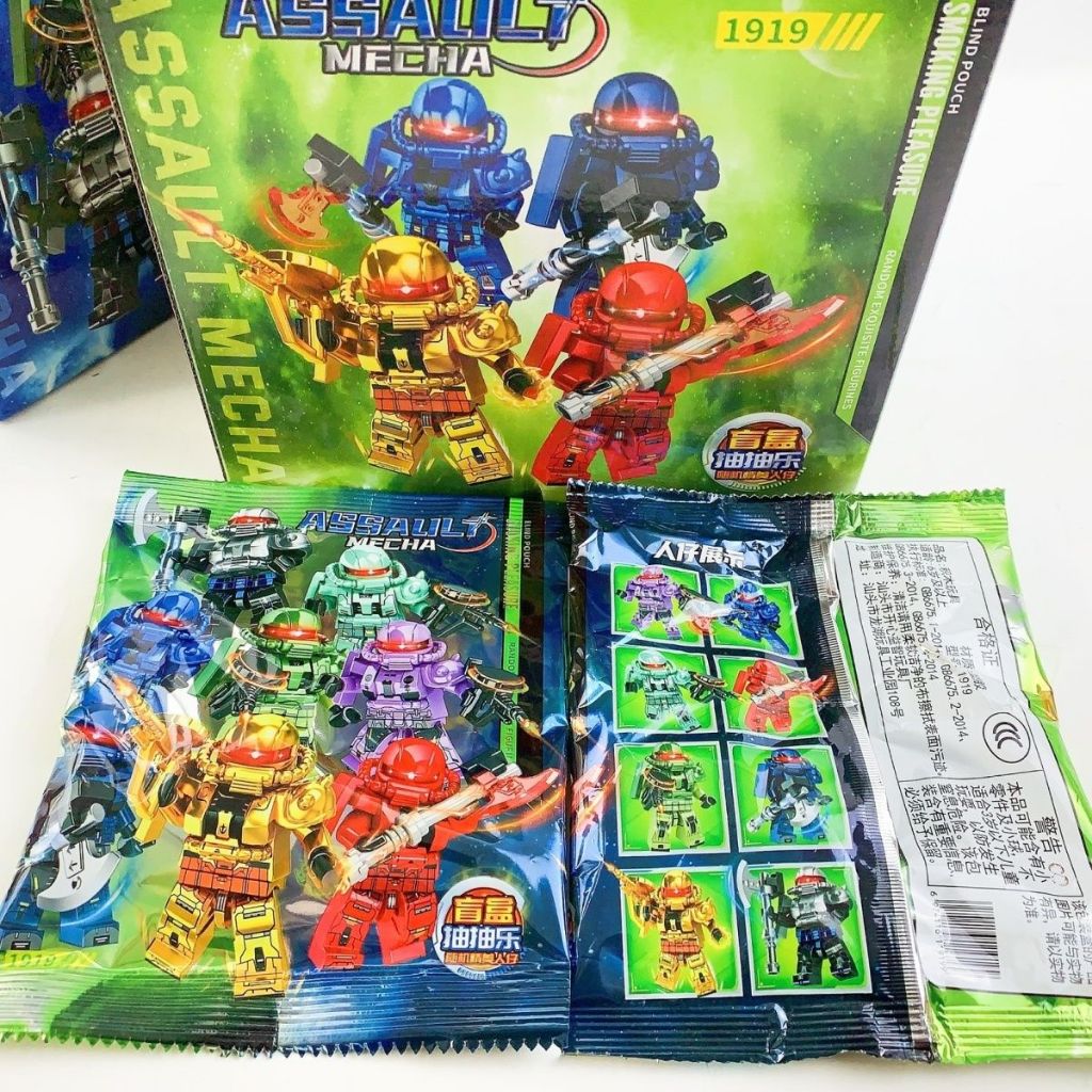 Mô Hình Đồ Chơi Khối Gạch mini Chiến Binh Assassin Metault mecha