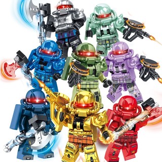 Mô Hình Đồ Chơi Khối Gạch mini Chiến Binh Assassin Metault mecha