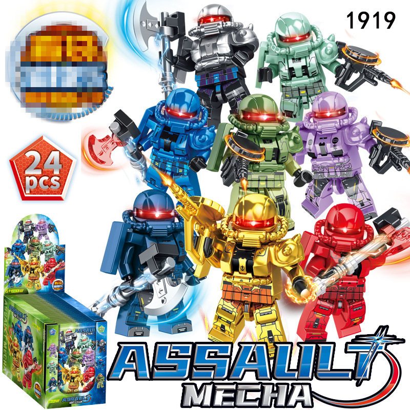 Mô Hình Đồ Chơi Khối Gạch mini Chiến Binh Assassin Metault mecha