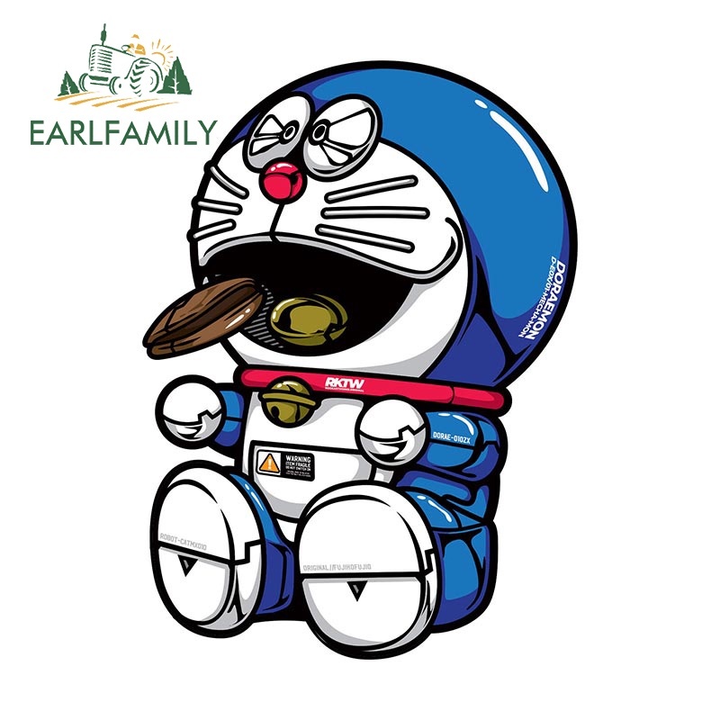 Stickers Dán Trang Trí Xe Hơi Chống Thấm Nước Chống Trầy Xước Kích Thước 13Cmx8.6Cm Hình doraemon