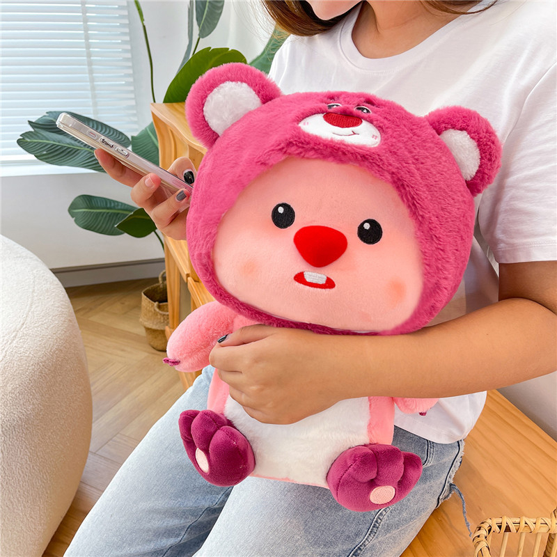 ✨CÓ SẴN✨Gấu Bông teddy Dâu tây Dễ Thương Loopy 35-60cm